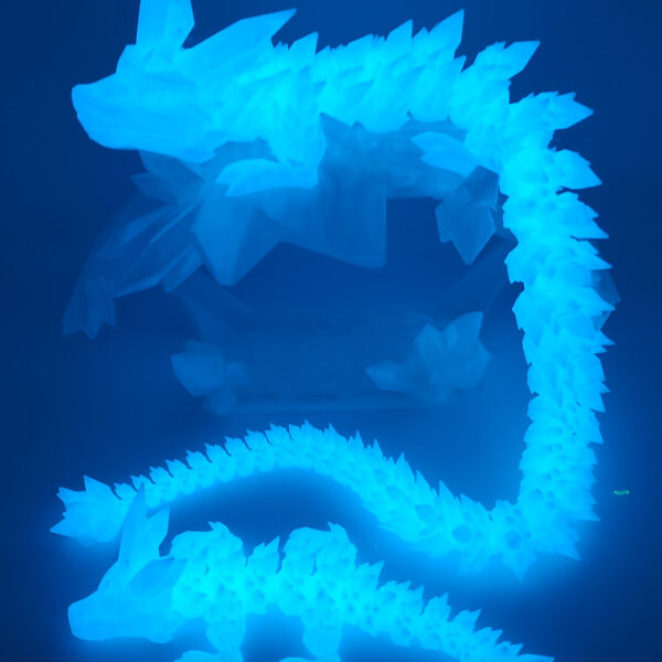 drachen-glow-blau-set Kristalldrache Glow in the Dark faszinierend 3D XXL